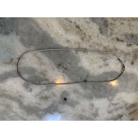 .925 Oxidized Sterling Silver Rounded Box Chain - Picture 7 of 7